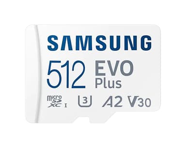 Samsung Evo Plus Microsdxc 512Gb A2 V30 U3 W/a 512GB microSDXC UHS-I-geheugenkaart 