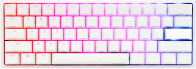 Ducky One 2 Mini Pure White Cherry Mx Speed Silver RGB 2020 Kablet Nordisk Hvit 