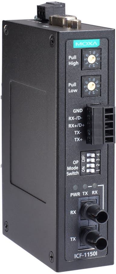 Moxa ICF-1150-S-SC-T Serial to Fiber Converter SC SM 