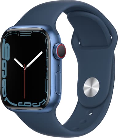 Apple Watch Series 7 GPS + Cellular, 41 mm Midnight Aluminium Case with Midnight Sport Band 