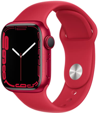Apple Watch Series 7 GPS, 41mm (PRODUCT)RED Aluminium Case with (PRODUCT)RED Sport Band 