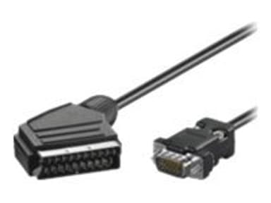 Microconnect Projector cable 2m 21-nastainen SCART Uros VGA Uros 