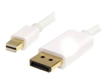 Startech 2m White Mini DisplayPort to DisplayPort 1.2 Adapter Cable 4k 2m Mini DisplayPort Male DisplayPort Male 