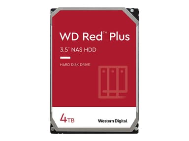WD Red Plus 4Tt 3.5" 5,400kierrosta/min Serial ATA-600 