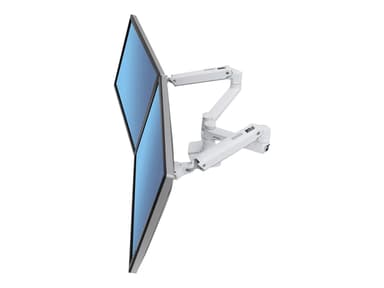 Ergotron LX Dual Side-By-Side Arm, valkoinen 