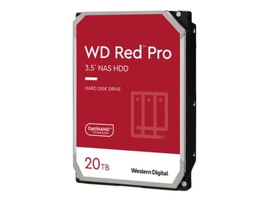 WD Red Pro 20Tt 3.5" 7,200kierrosta/min Serial ATA-600 