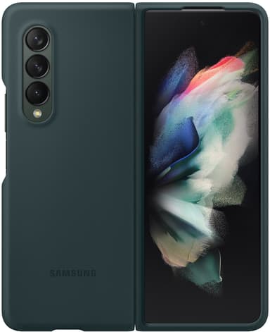 Samsung Silicone Cover Samsung Galaxy Z Fold 3 Grön 