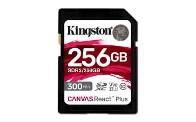Kingston Canvas React Plus 256Gb Sxhc Card 256GB SDXC UHS-II-geheugenkaart 