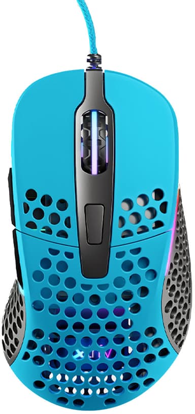 Xtrfy M4 RGB Gaming Mouse Miami Blue Kablet 16,000dpi Mus Blå 
