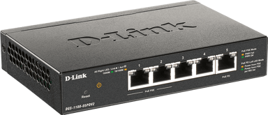 D-Link DGS 1100 v2 5-Port Smart PoE Switch 18W 