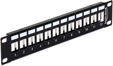 Delock Patchpanel 12 portar 