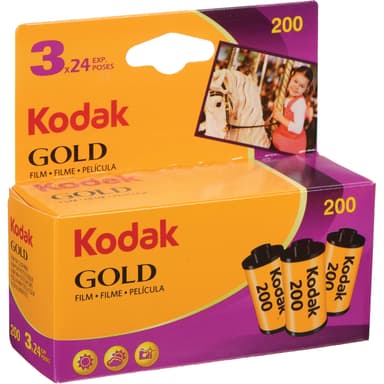 Kodak Gold 200 24Ex 3-Pack 