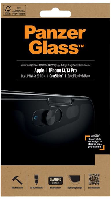 Panzerglass CamSlider Dual Privacy iPhone 13 iPhone 13 Pro 