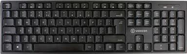 Voxicon Wireless Slim Keyboard ISO International Draadloos VS internationaal Zwart 