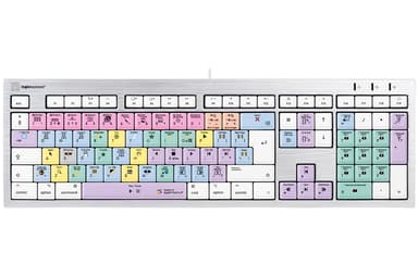 Logickeyboard Apple Final Cut Pro X - Alba Keyboard Uk Kabelansluten Brittisk 