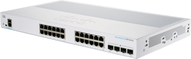 Cisco CBS250 24G 4SFP PoE 100W Smart Switch 