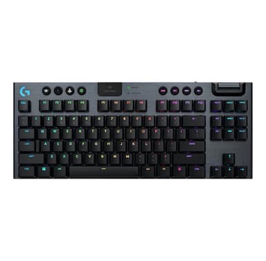 Logitech G915 TKL Tenkeyless LIGHTSPEED Wireless RGB Mechanical Gaming Keyboard Trådlös Nordisk Svart 