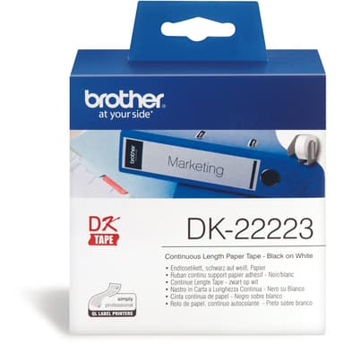 Brother Tape Papper 50mm x 30,48m Vit DK-22223 