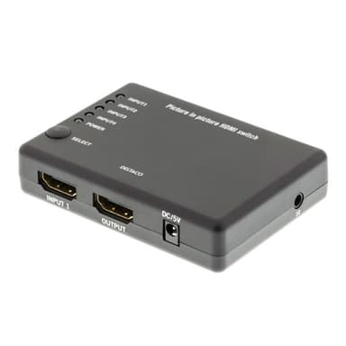 Deltaco HDMI-Switch 4X1 Manuell 4Kx2K 3D Hdcp 
