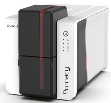 Evolis Primacy Single-Side USB/Ethernet, musta/punainen 