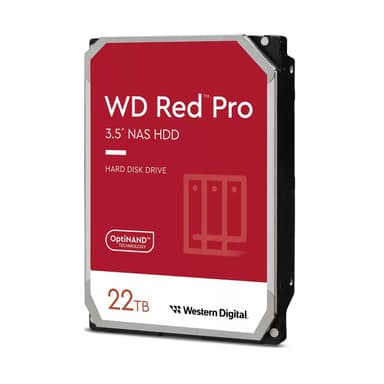WD Red Pro 22Tt 3.5" 7,200kierrosta/min Serial ATA-600 