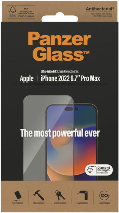 Panzerglass Ultra-Wide Fit iPhone 14 Pro Max 