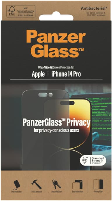Panzerglass Ultra-wide Fit Privacy iPhone 14 Pro 