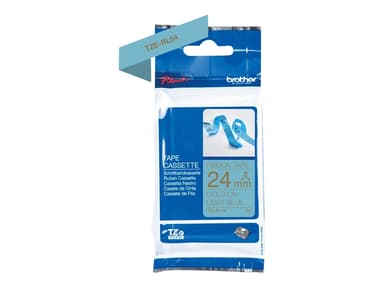 Brother Tape Cloth 24mm Tze-Rl54 Gold/Light Blue Satin 