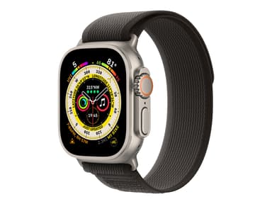 Apple Watch Ultra GPS + Cellular, 49mm Titanium Case with Black/Gray Trail Loop 