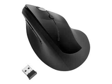 Kensington Pro Fit Ergo Vertical Wireless Mouse Draadloos 1,600dpi Verticale muis Zwart 