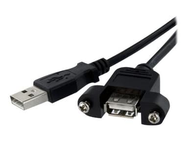 Startech .com 91 cm paneel monteerbare USB-kabel A naar A 0.914m 4 pin USB Type A Female 4 pin USB Type A Male 