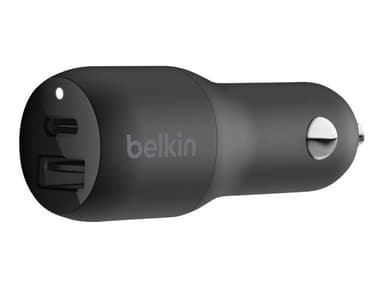 Belkin 32W Power Delivery Dual Car Charger Zwart 