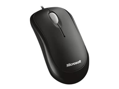 Microsoft Basic Optical Mouse Met bekabeling 800dpi Muis Zwart 