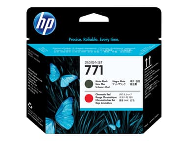 HP Skrivarhuvud 771 MATTE Svart + RED - DESIGNJET Z6200 