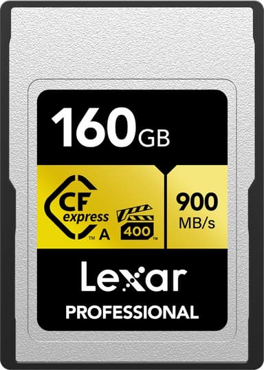 Lexar Cfexpress Pro Gold R900/w800 Vpg400 160Gb Type A 160GB CFexpress-korttype A PCI Express 
