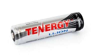 Tenergy Battery 18650 Li-Ion 3.7V 2600mAh Rechargeable 