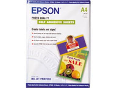 Epson Papper Photo Quality Self-Adhesive A4 10-ark 167G 