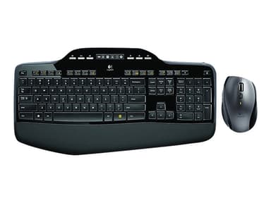 Logitech Wireless Desktop MK710 - tastatur- og mussett - US Engelsk - USA / internasjonal Tastatur- og mussett 