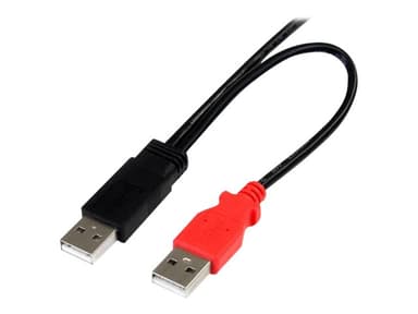 Startech 3 ft USB Y Cable for External Hard Drive USB A to Micro B 0.91m 4 nastan USB- A Uros 5 pin Micro-USB Type B Uros 