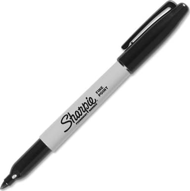 Sharpie Sharpie Permanent Marker ohut pyörökärki Musta 12kpl 