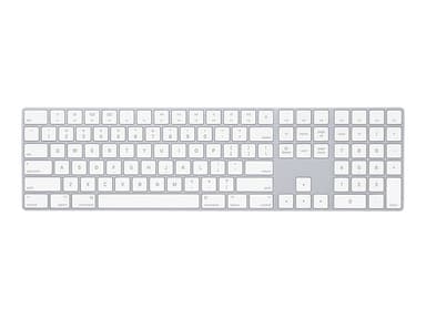 Apple Magic Keyboard with Numeric Keypad Trådløs USA Hvit Sølv 
