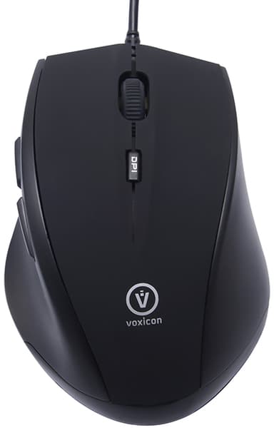 Voxicon Office M30WL 1,600dpi Kabling Mus Sort 