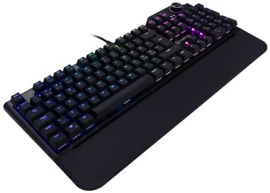 Voxicon Gaming Keyboard RGB Kabling Nordisk Sort 