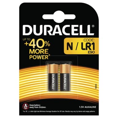 Duracell Batteri Security LR1 N/MN9100 2st 