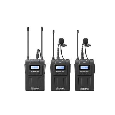 Boya Pro-K2 1x Wireless Receiver + 2x Transmitter + 2x Microphone Sort 