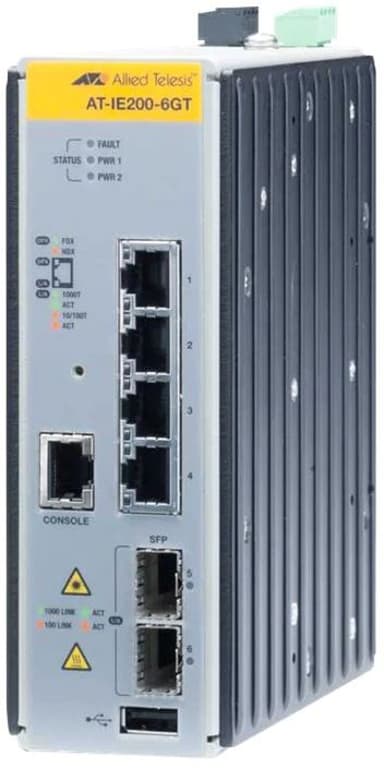 Allied Telesis AT IE200-6GT Industrial Switch 