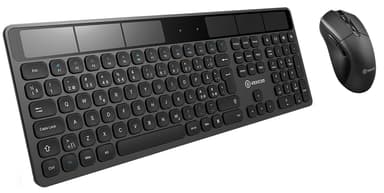 Voxicon Wireless Keyboard SO2wl Black+Gr1000 (Bt+2.4G) Nordiska länderna Sats med tangentbord och mus 