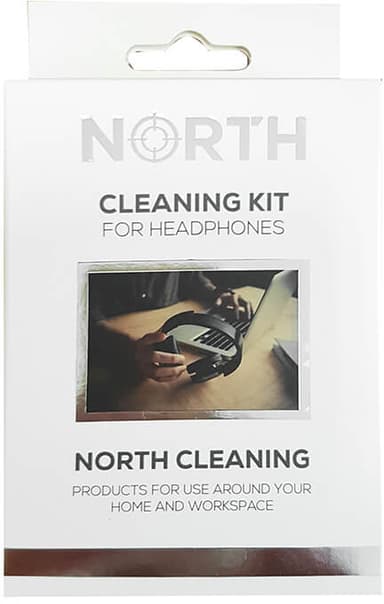 North Rengöringskit för hörlurar 2x Vätska 30ml, Borste och Duk 