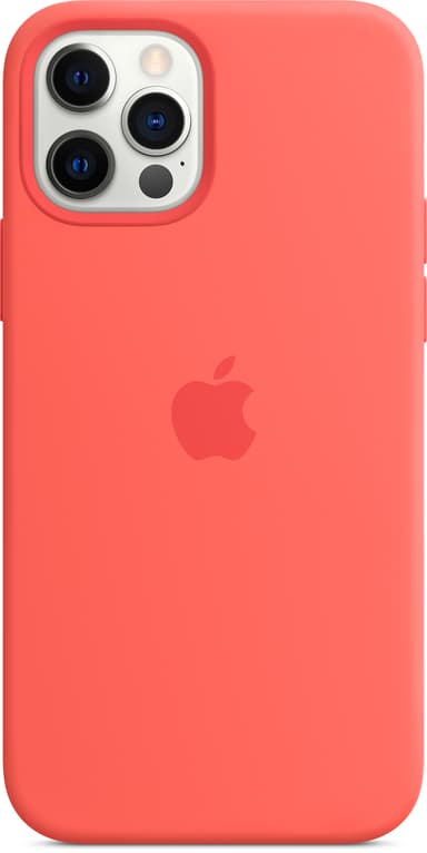 Apple Silicon Case with MagSafe iPhone 12 Roze citrus 