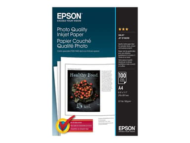 Epson Papir Photo Quality A4 100-ark 102G 